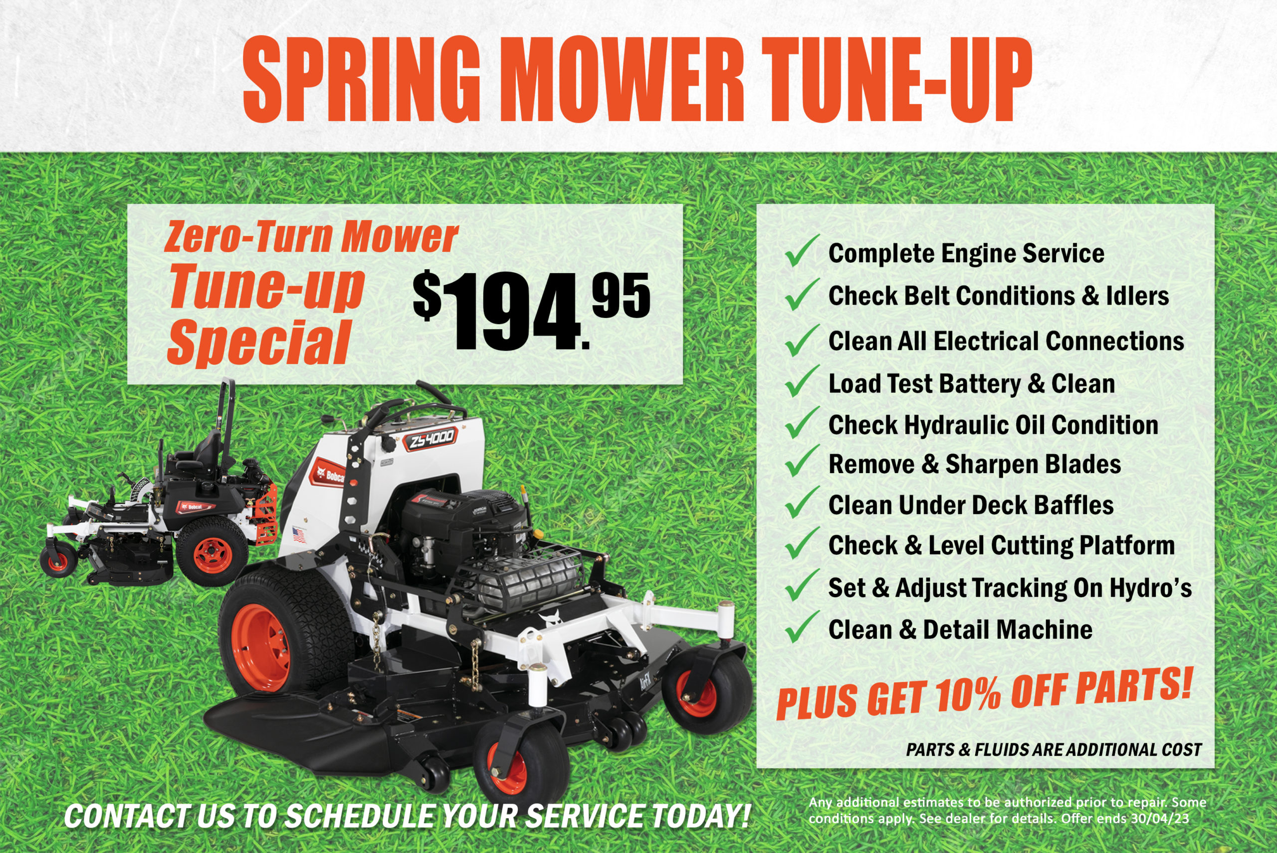 Spring Tune-Up Packages - ZT Mowers