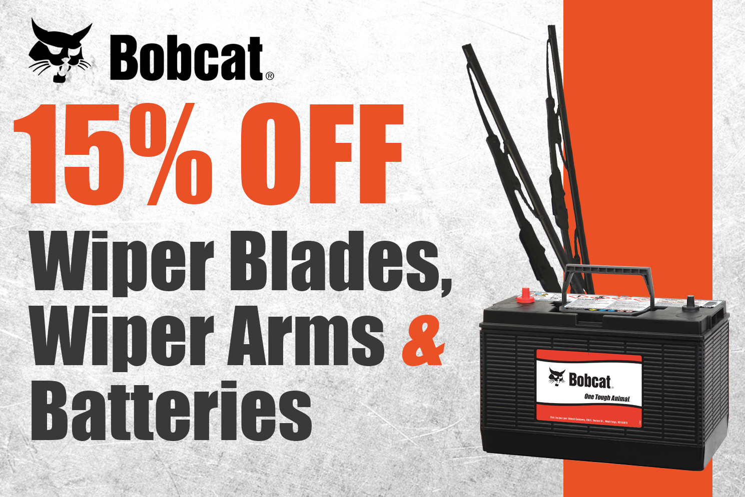 Bobcat Parts Counter October Promo 2023